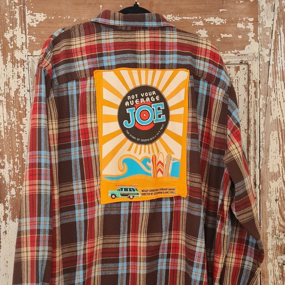 unique Flannel with Patch on the back XXXL